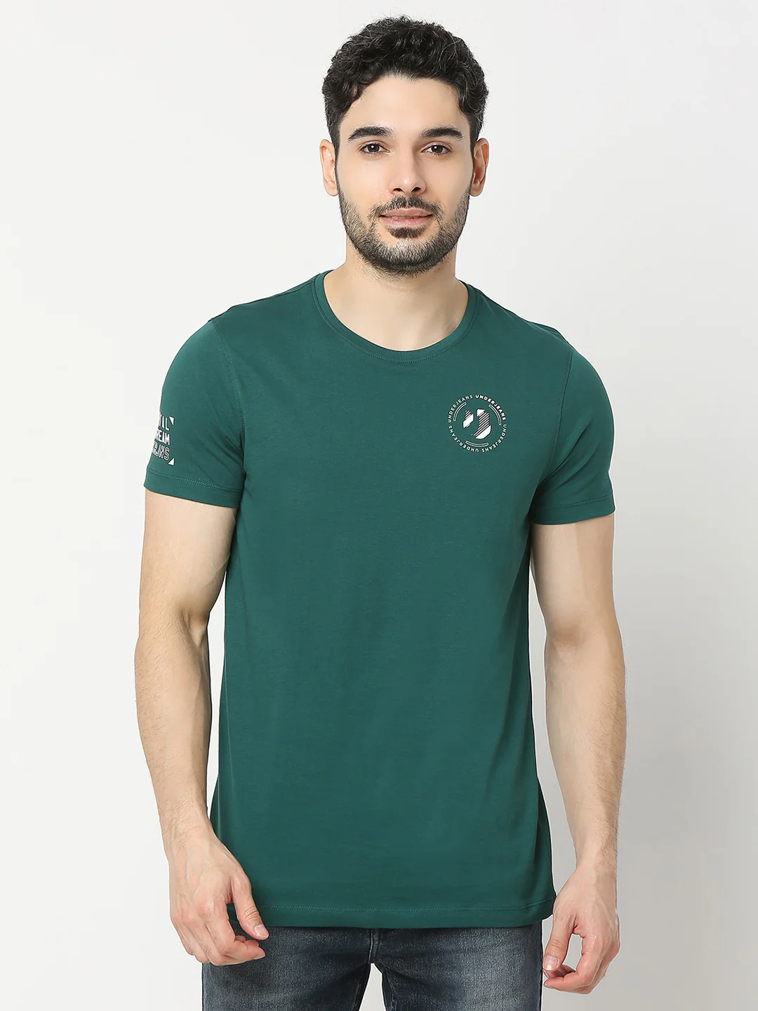 Underjeans T-Shirt Regular Fit Green - Image 2
