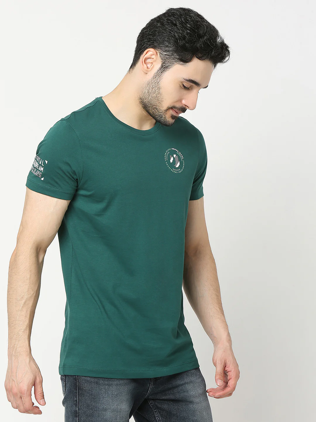 Underjeans T-Shirt Regular Fit Green - Image 3