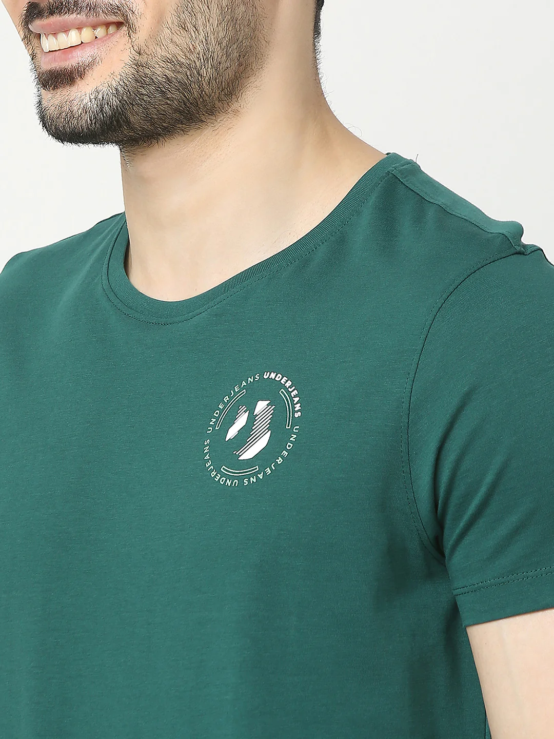 Underjeans T-Shirt Regular Fit Green - Image 5