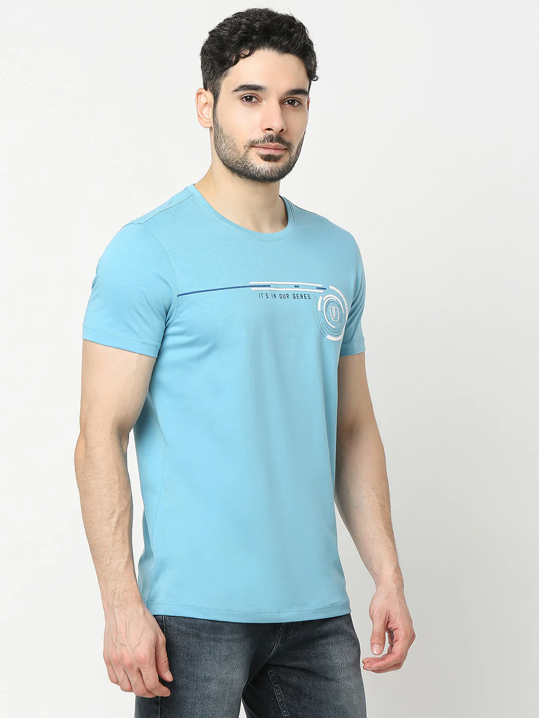 Underjeans T-Shirt Regular Fit Blue - Image 3