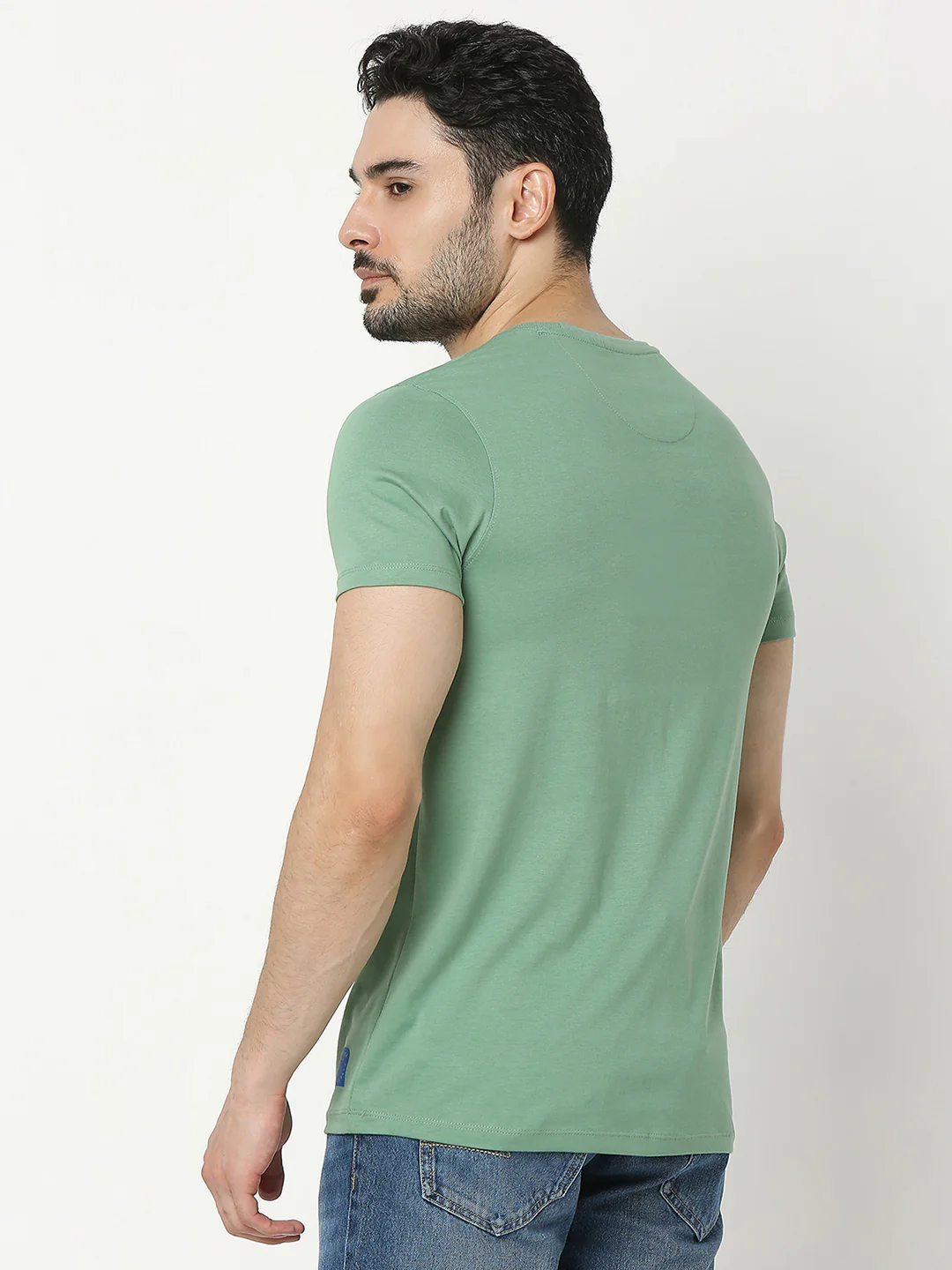Underjeans T-Shirt Regular Fit Green - Image 4