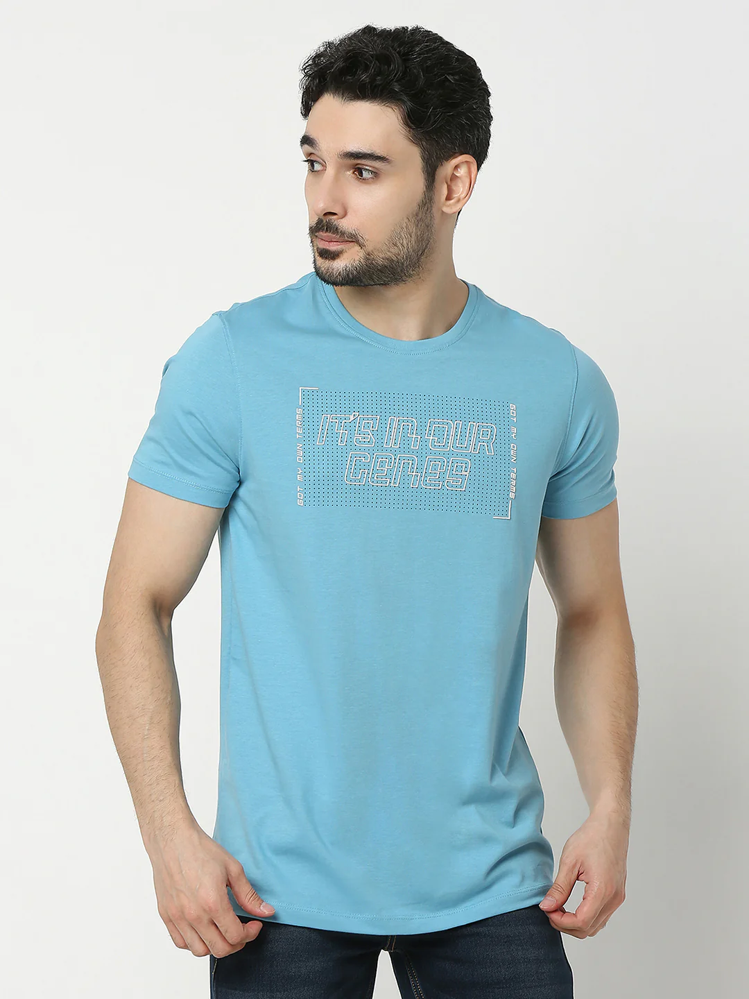 Underjeans T-Shirt Regular Fit Blue - Image 2