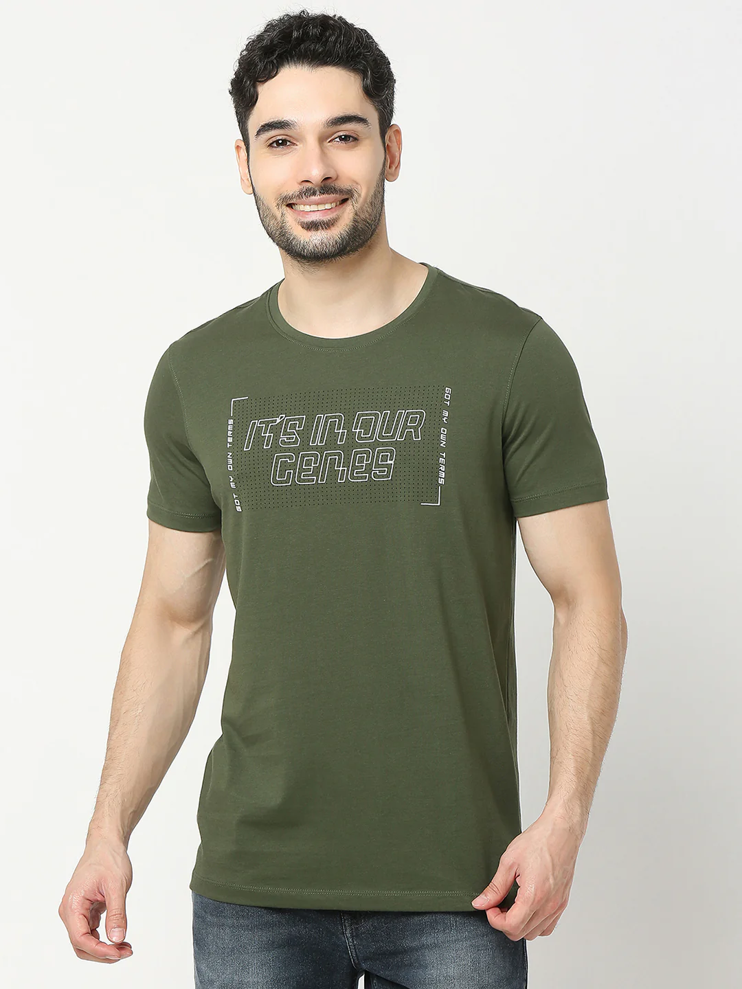 Underjeans T-Shirt Regular Fit Olive - Image 2