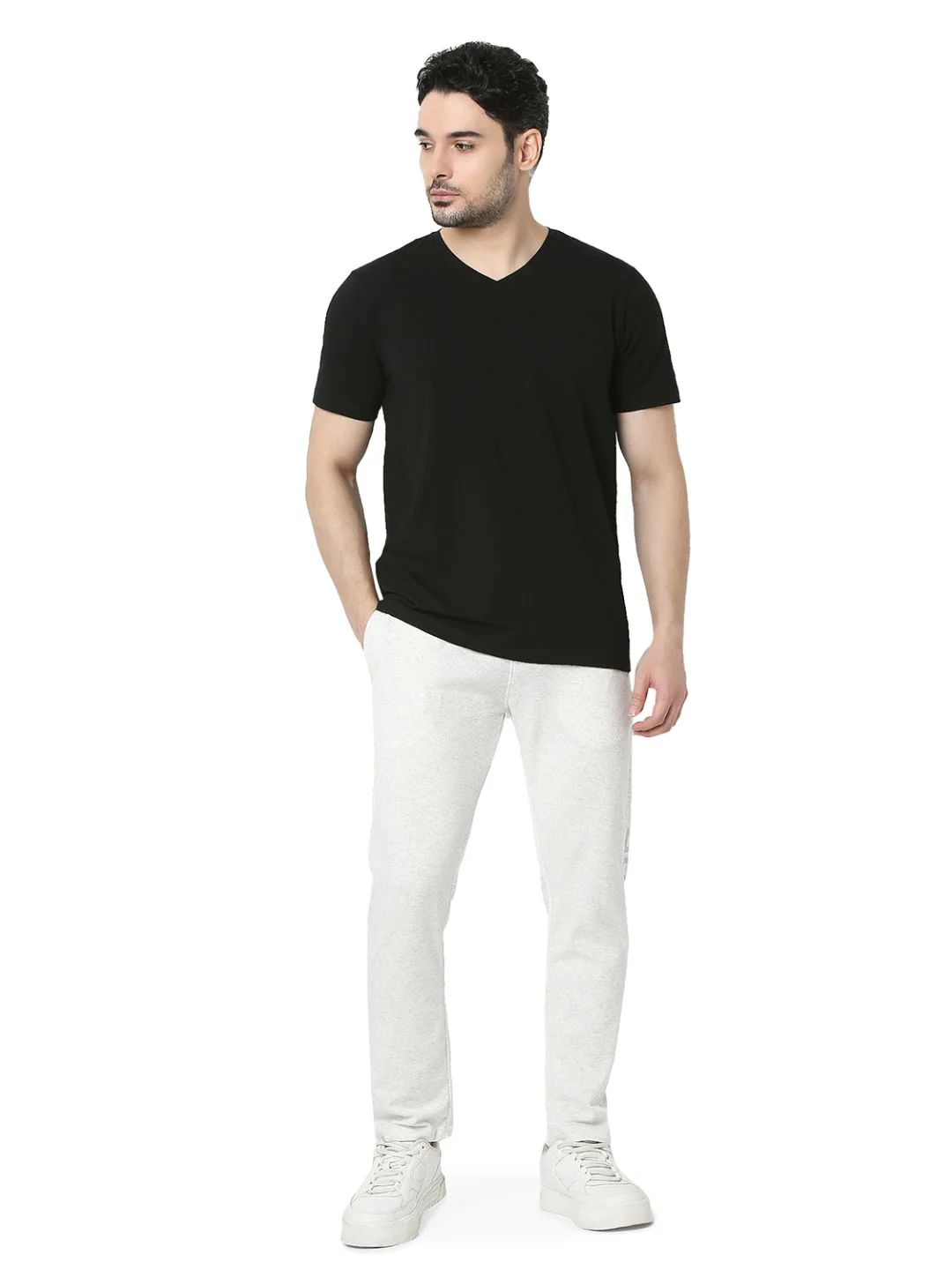 Underjeans T-Shirt Solid Black Regular Fit - Image 2