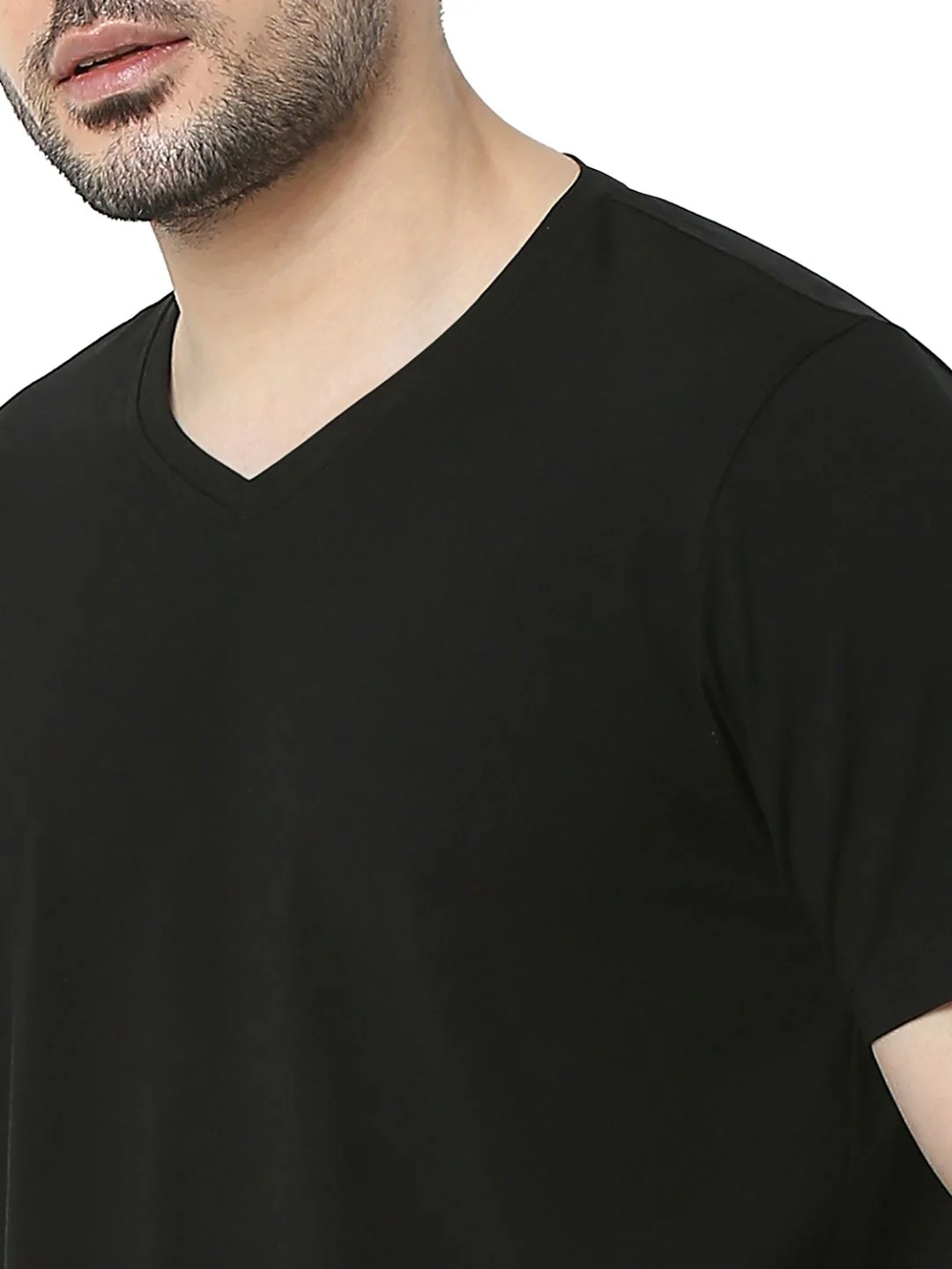 Underjeans T-Shirt Solid Black Regular Fit - Image 7