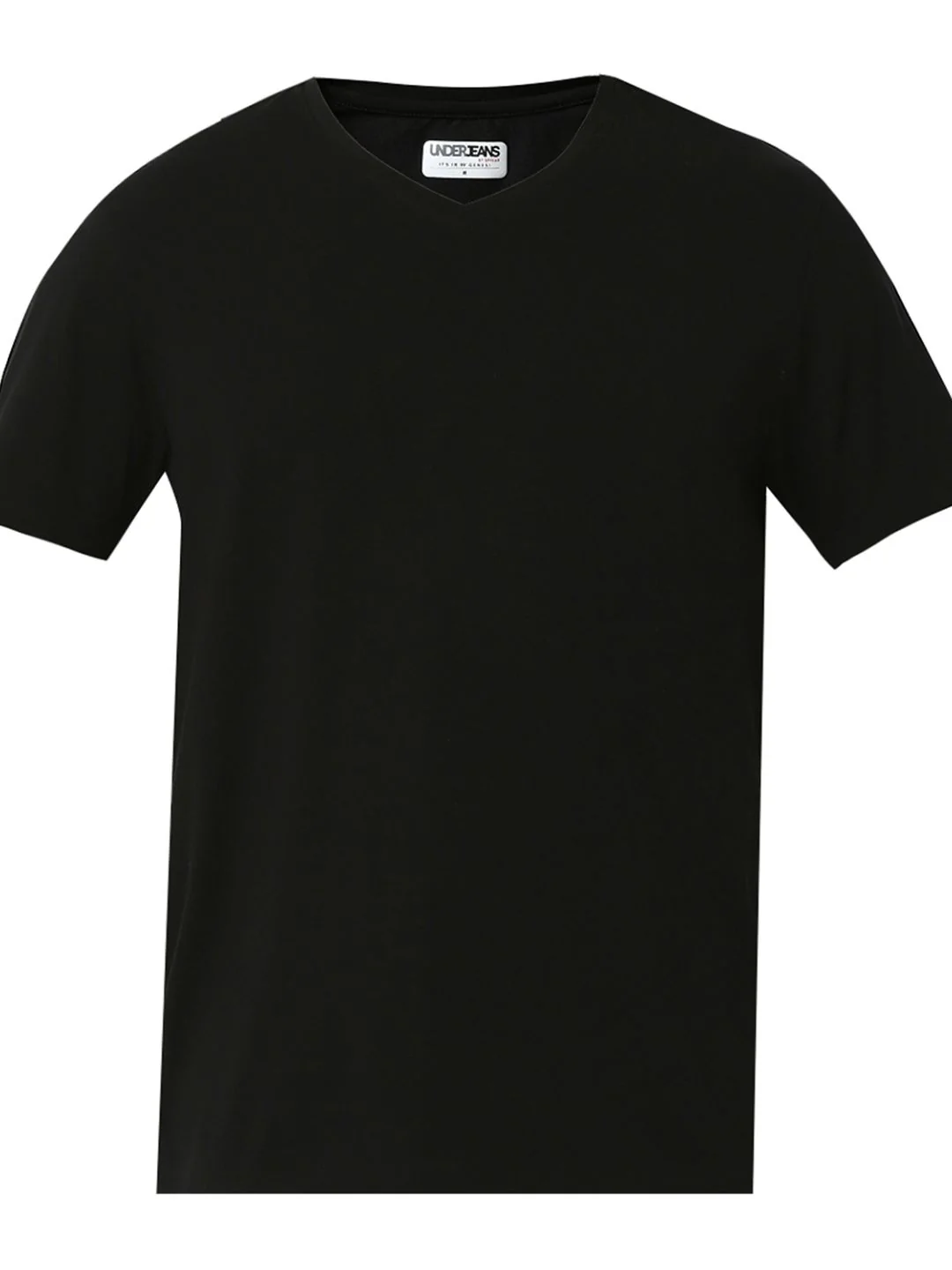 Underjeans T-Shirt Solid Black Regular Fit - Image 9