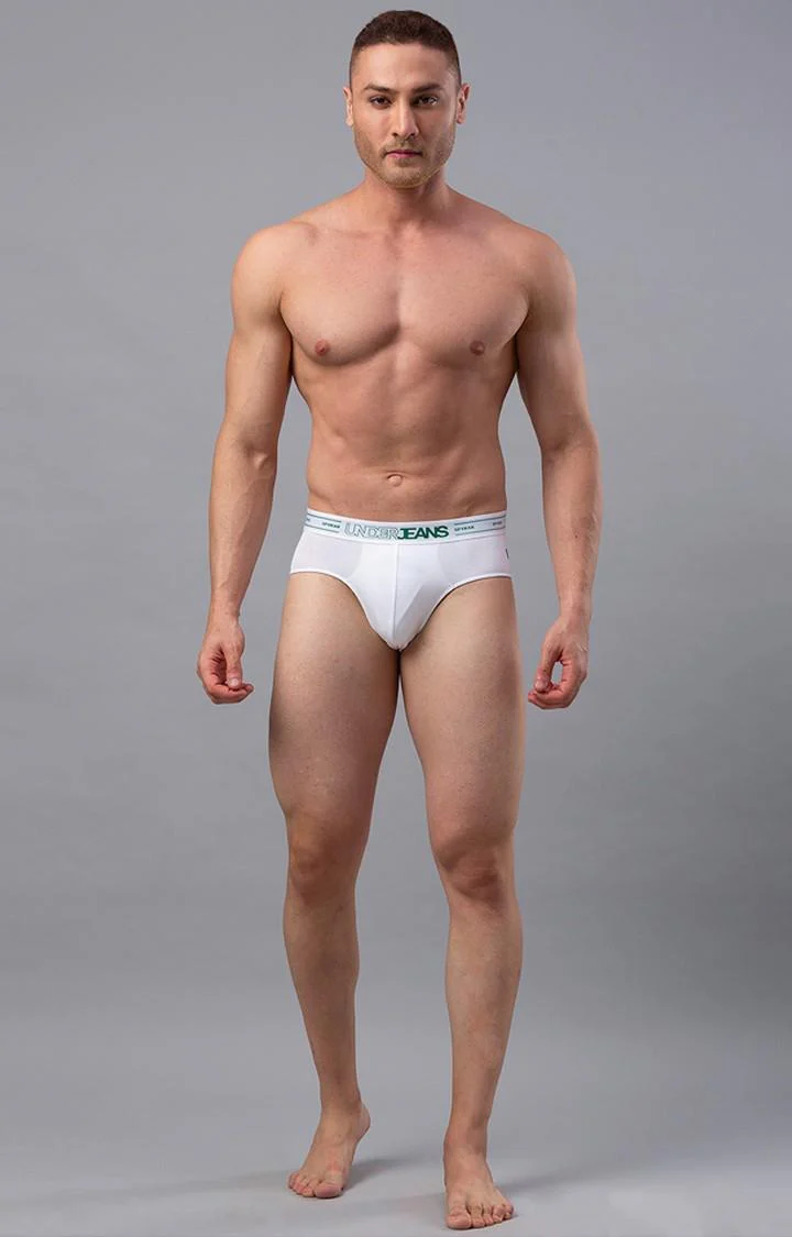 Underjeans Pack Of 2 White Regular Fit Briefs - Image 3