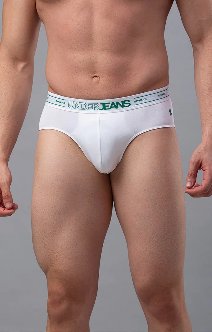Underjeans Pack Of 2 White Regular Fit Briefs - Image 5