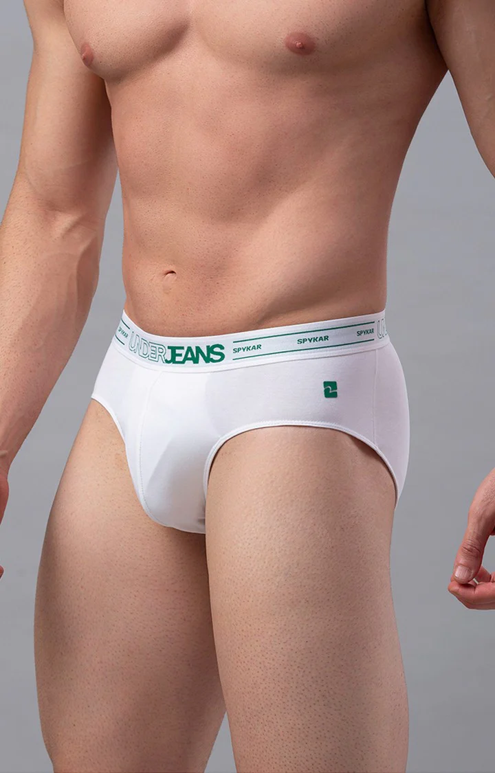 Underjeans Pack Of 2 White Regular Fit Briefs - Image 7