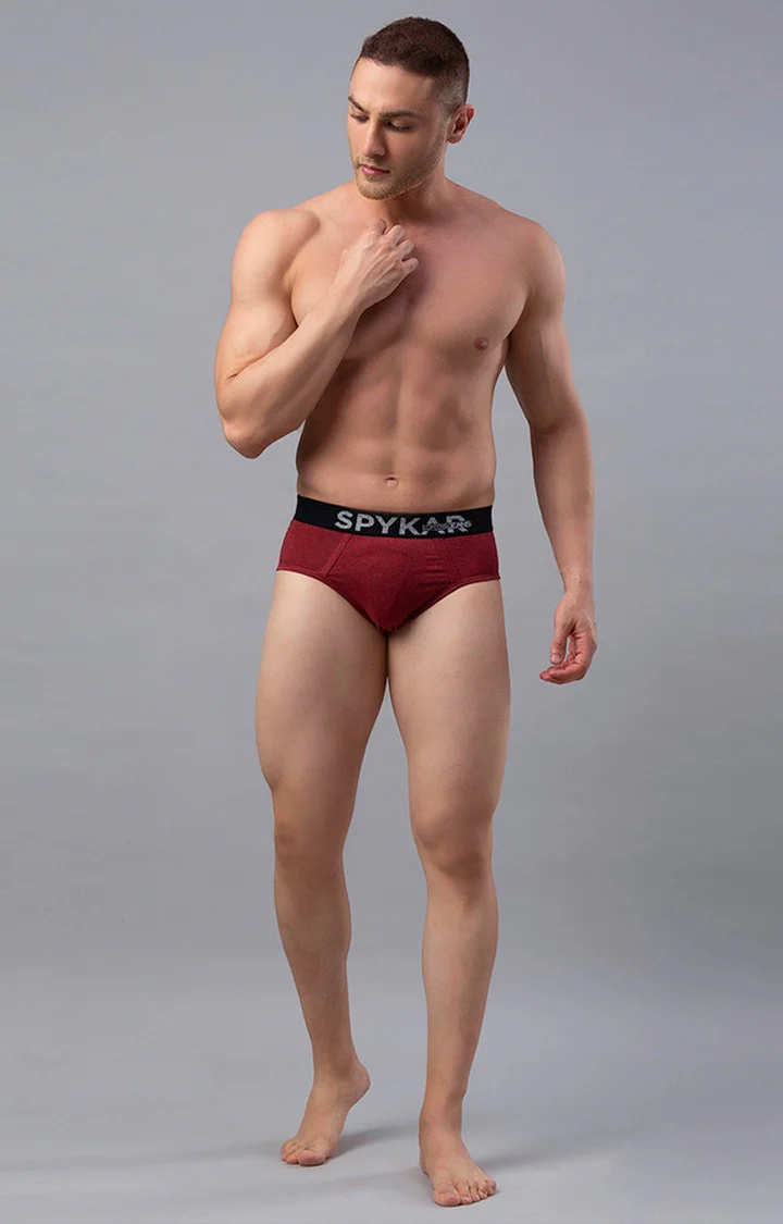 Underjeans Pack Of 2 Red Cotton Briefs - Image 2
