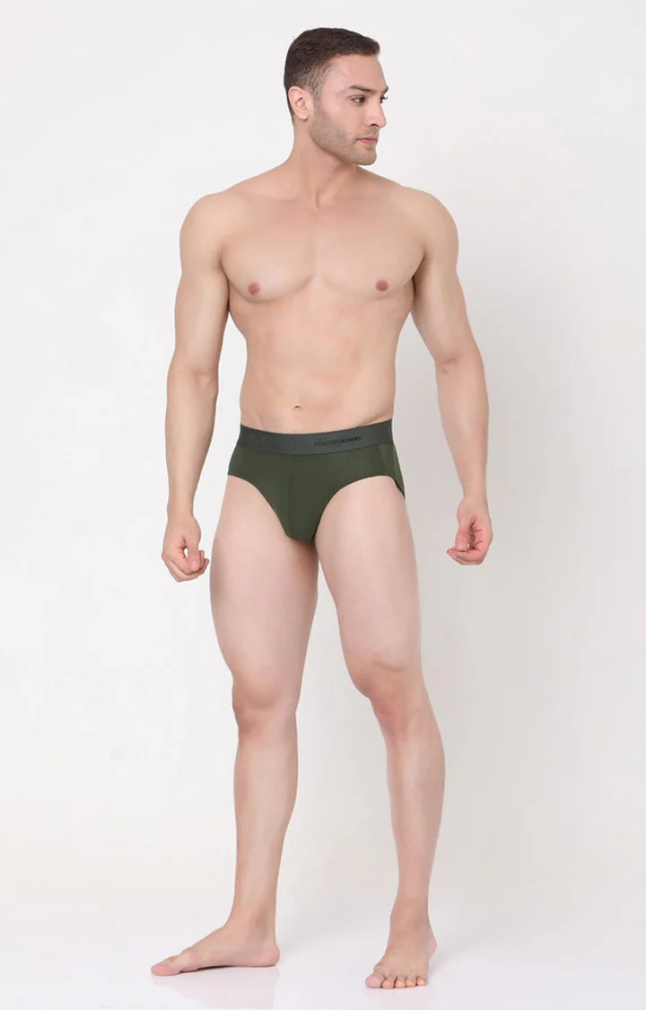 Underjeans Olive Cotton Brief