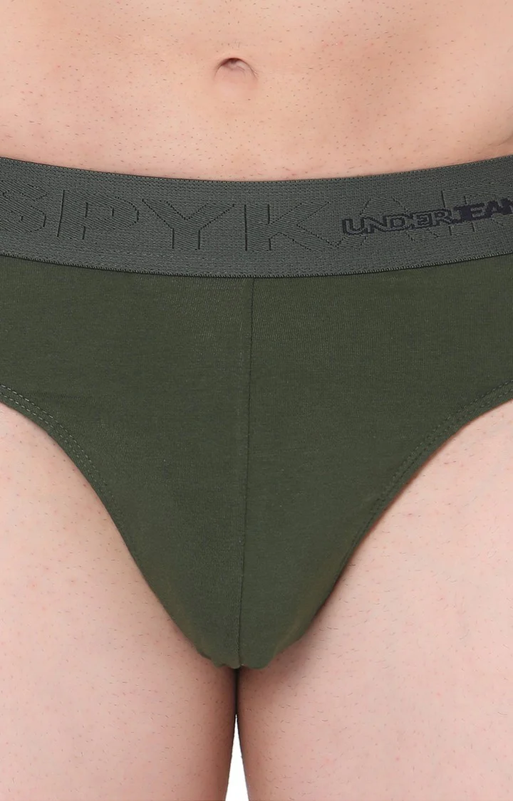 Underjeans Olive Cotton Brief - Image 6