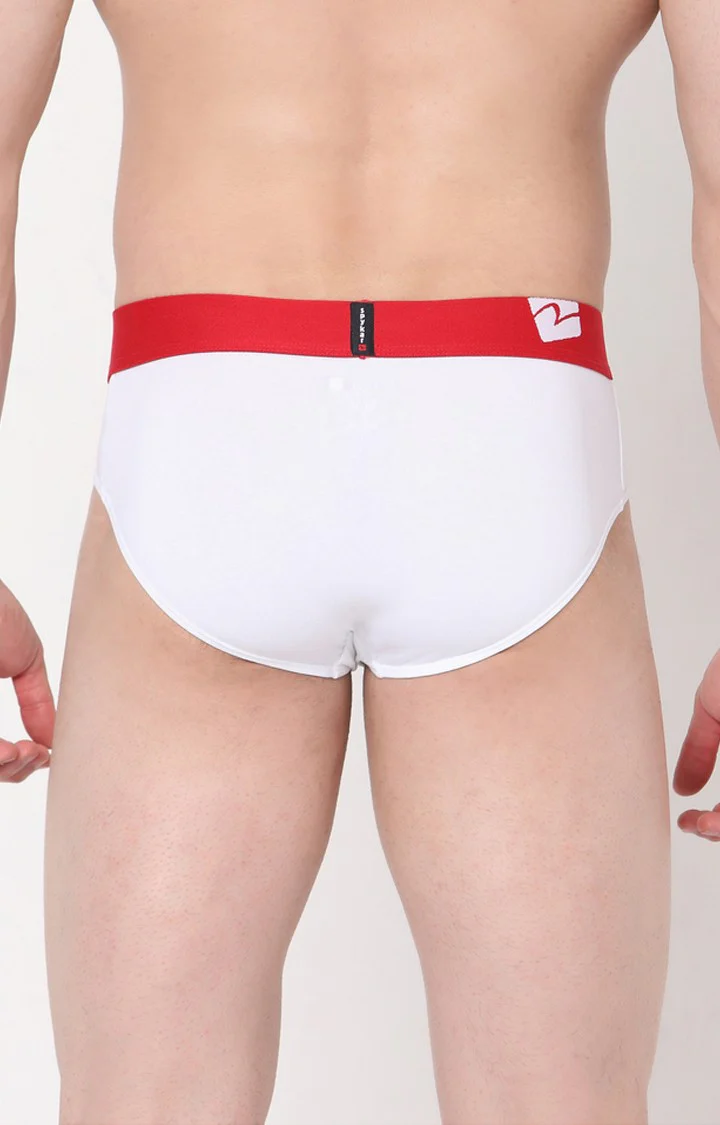 Underjeans White Cotton Brief - Image 5