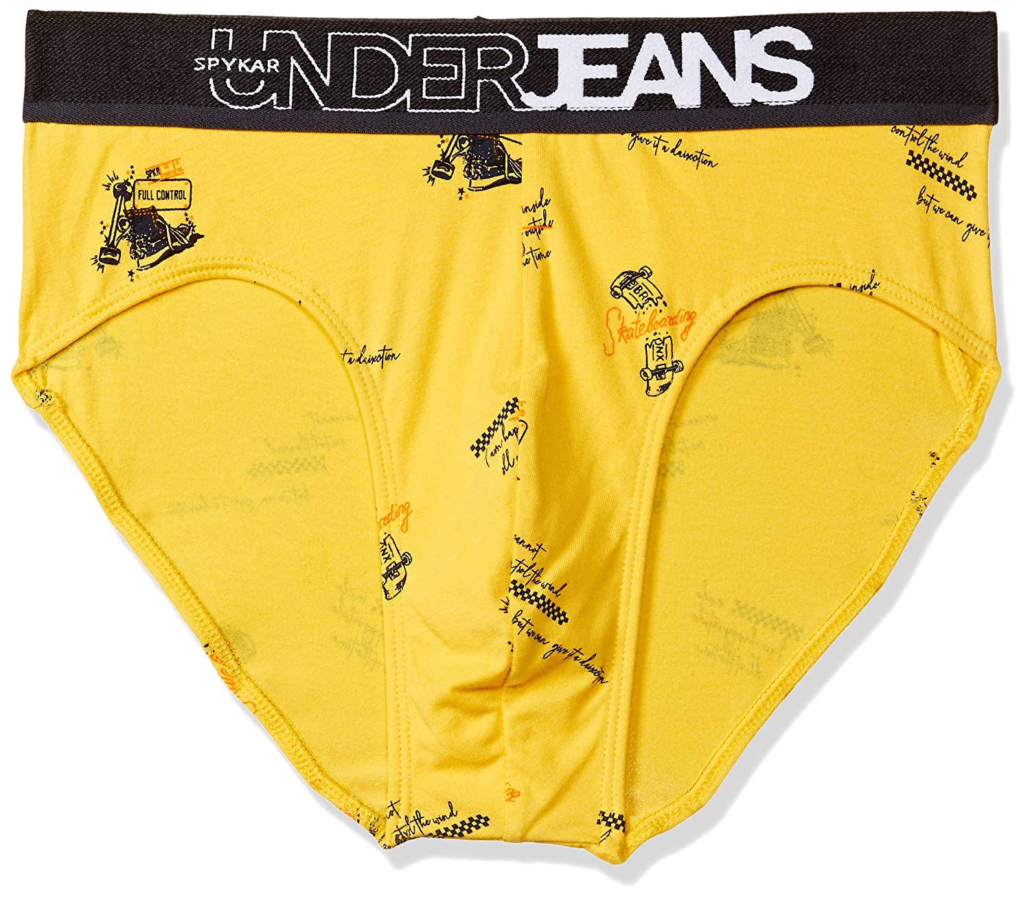 Underjeans Yellow Cotton Brief - Image 2