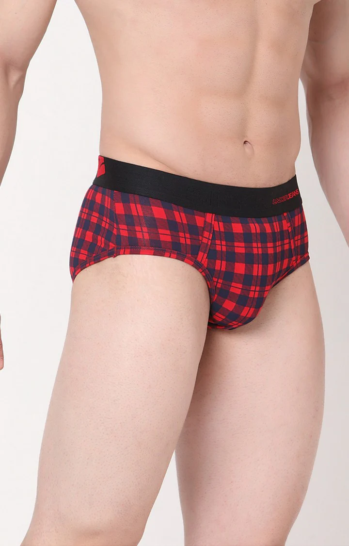 Underjeans Blue Check Brief - Image 4