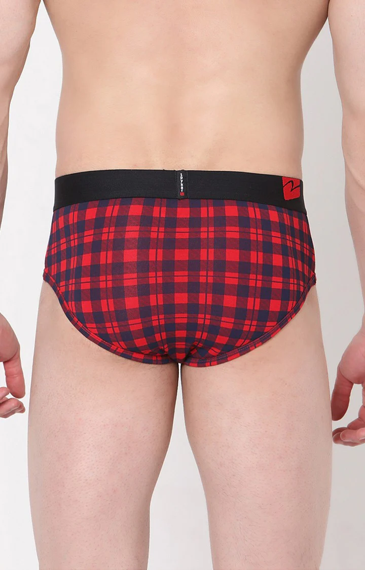 Underjeans Blue Check Brief - Image 5