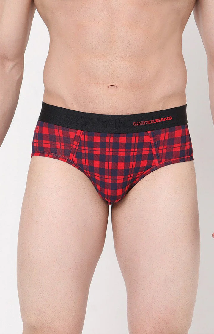 Underjeans Blue Check Brief - Image 7