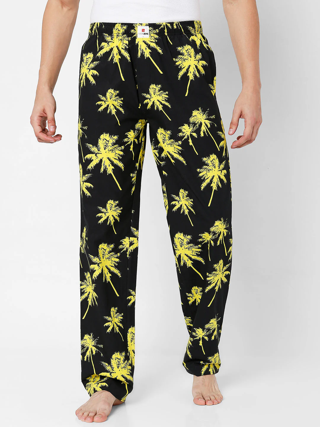 Underjeans Pyjama Print Black & Yellow - Image 6