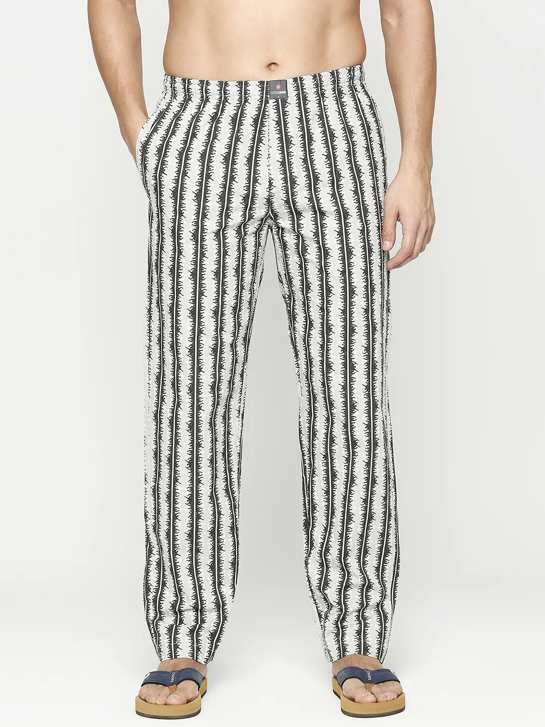 Underjeans Pyjama Regular Fit Print Grey & Black - Image 2