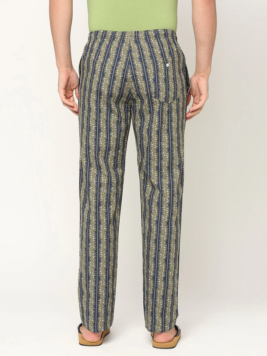 Underjeans Pyjama Regular Fit Print Olive & Navy - Image 2