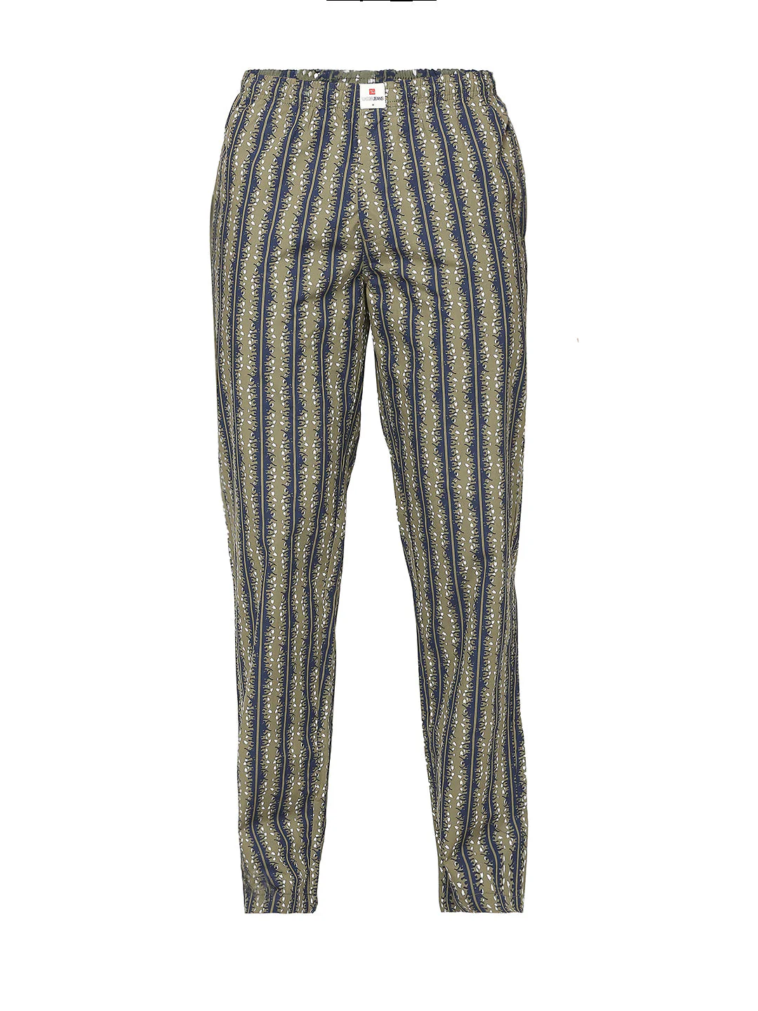 Underjeans Pyjama Regular Fit Print Olive & Navy - Image 6