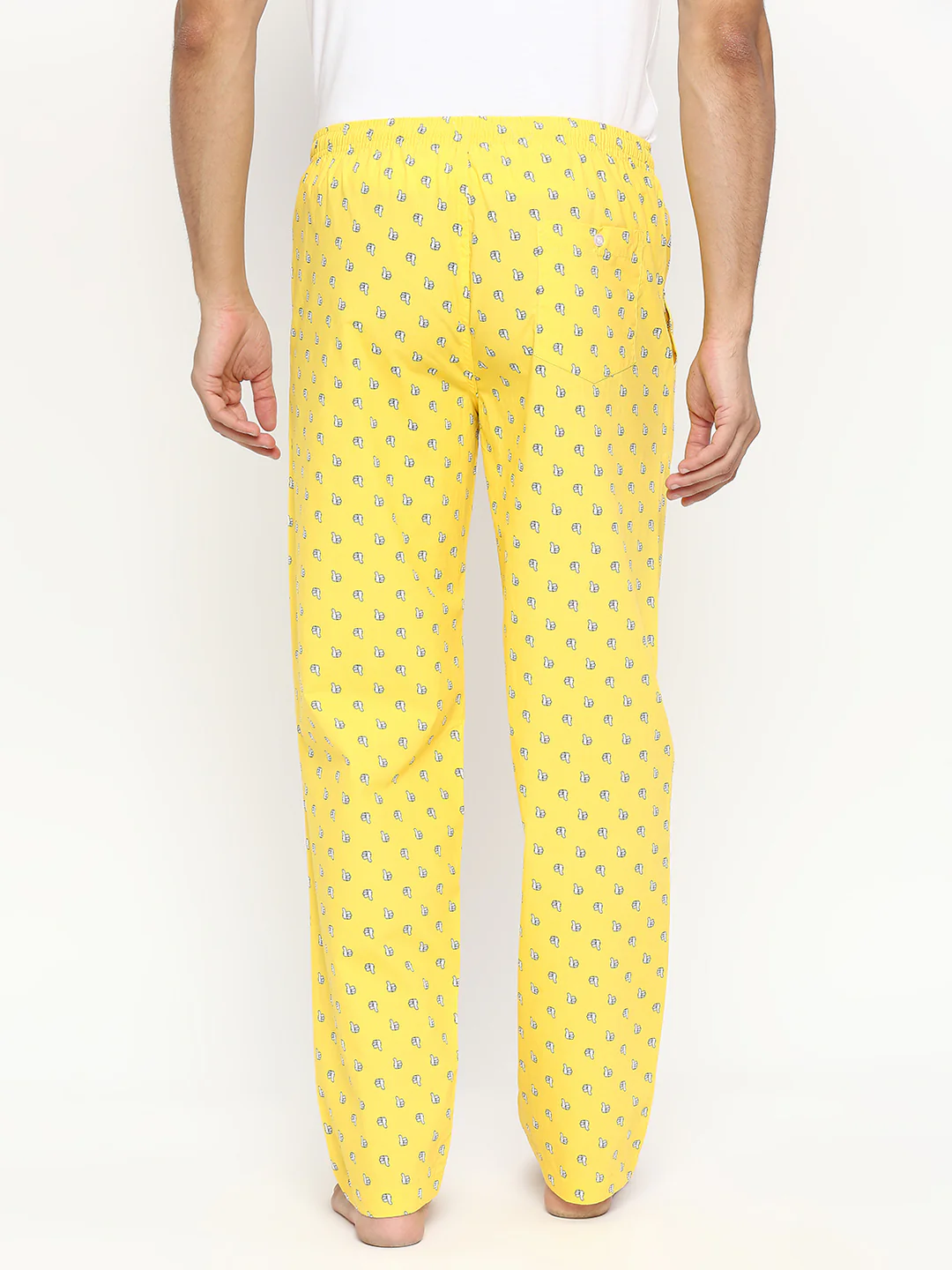 Underjeans Pyjama Yellow Cotton Woven - Image 4