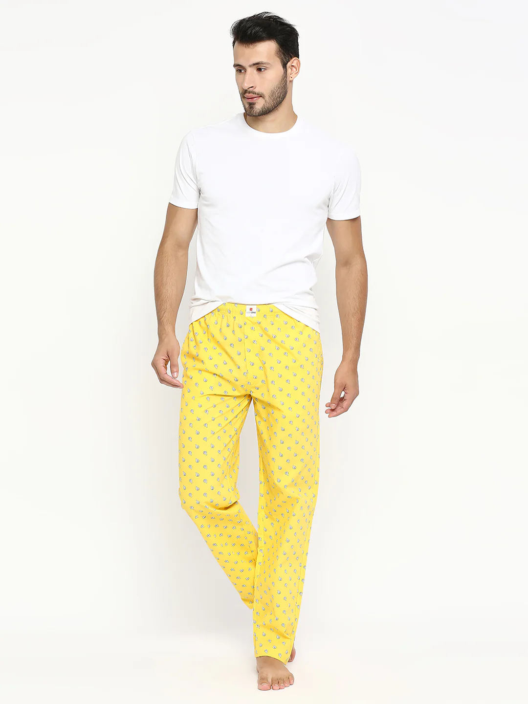 Underjeans Pyjama Yellow Cotton Woven - Image 6