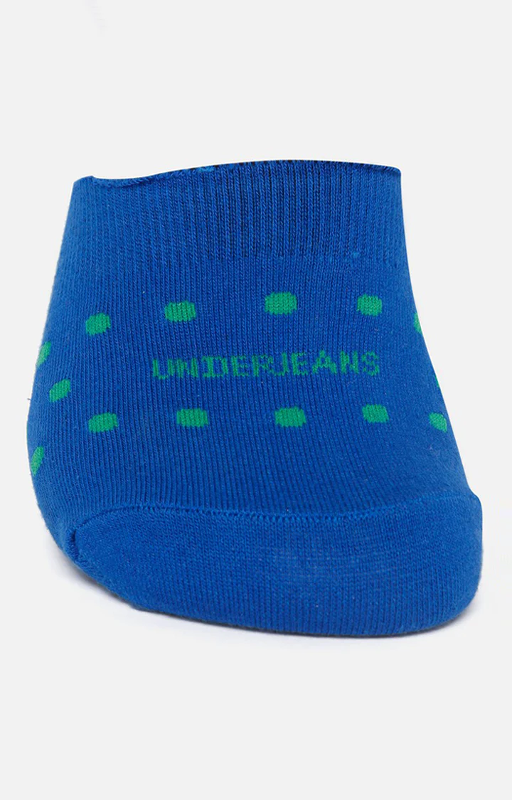 Underjeans Pack Of 3 Men Grey Blue Navy No Show Socks - Image 7