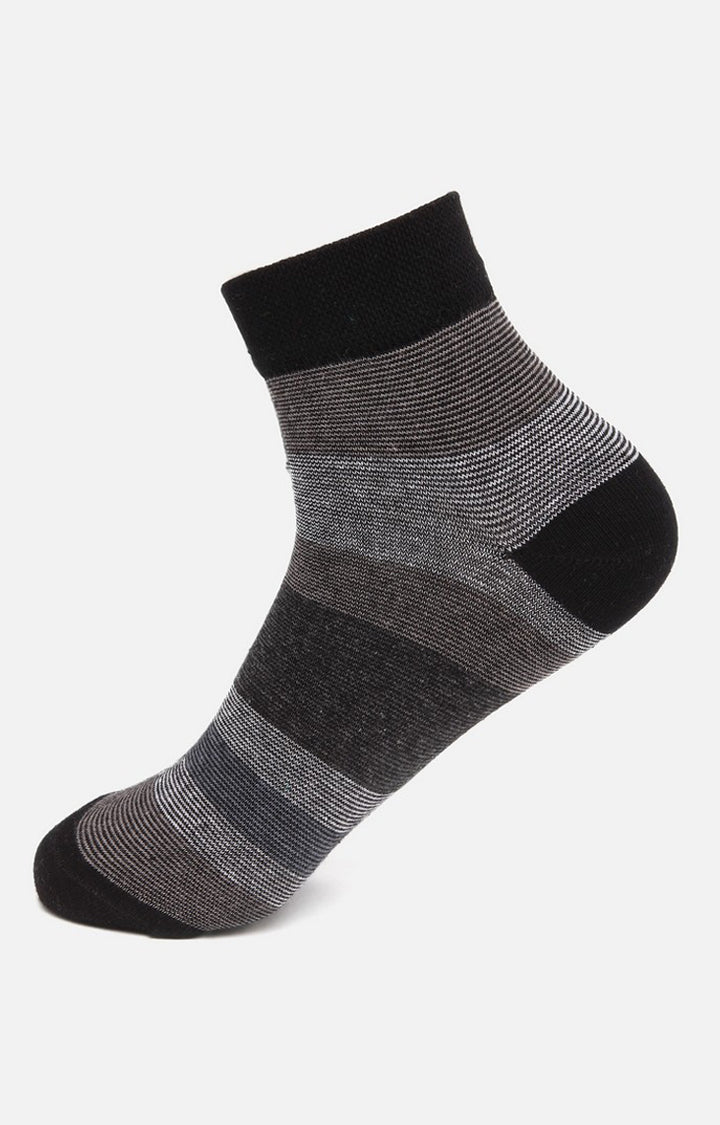 Underjeans Pack Of 2 Men Anthra Ankle Length Socks - Image 2