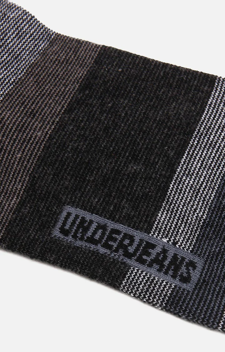 Underjeans Pack Of 2 Men Anthra Ankle Length Socks - Image 5