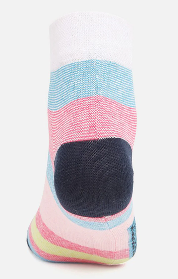 Underjeans Pack Of 2 Men Pink Ankle Length Socks - Image 4