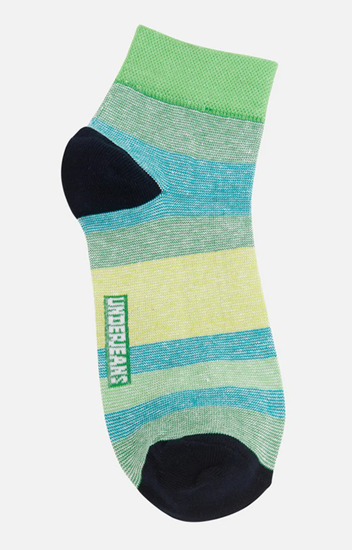 Underjeans Pack Of 2 Men Yellow Ankle Length Socks - Image 3