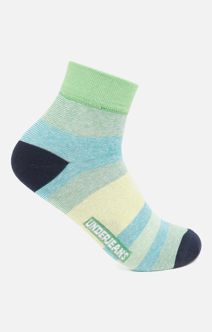 Underjeans Pack Of 2 Men Yellow Ankle Length Socks - Image 6