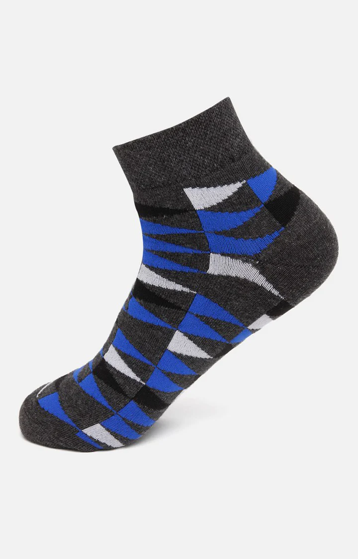 Underjeans Pack Of 2 Men Anthra Ankle Length Socks - Image 2