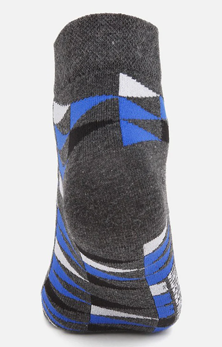 Underjeans Pack Of 2 Men Anthra Ankle Length Socks - Image 4
