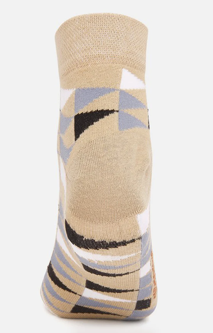 Underjeans Pack Of 2 Men Beige Ankle Length Socks - Image 4