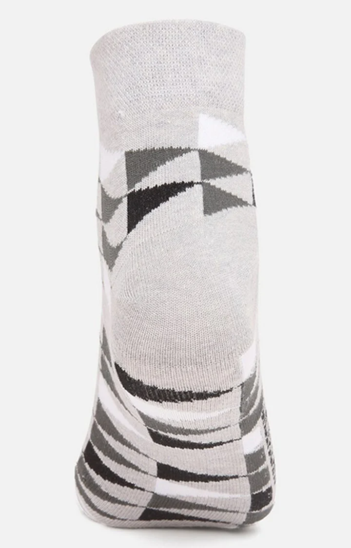 Underjeans Pack Of 2 Men Grey Ankle Length Socks - Image 4