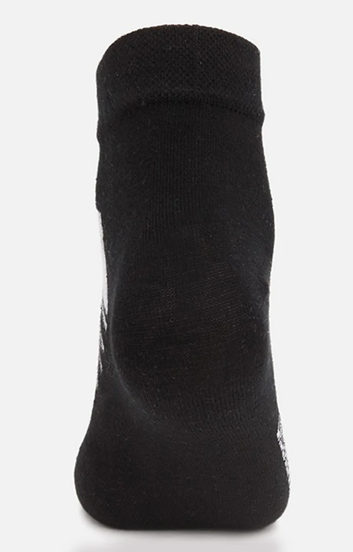 Underjeans Pack Of 2 Men Black Ankle Length Socks - Image 4