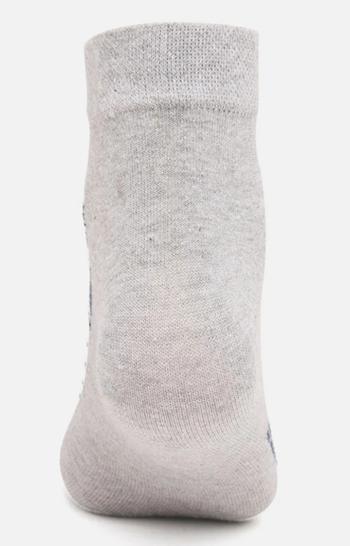 Underjeans Pack Of 2 Men Grey Ankle Length Socks - Image 4
