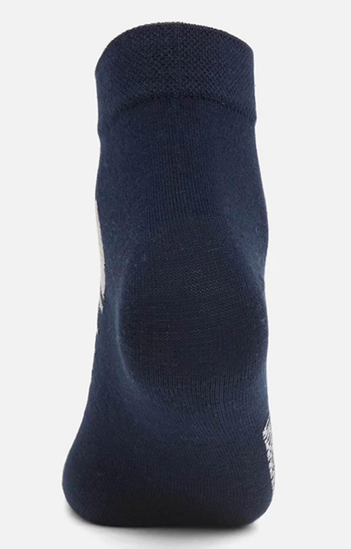 Underjeans Pack Of 2 Men Navy Ankle Length Socks - Image 4