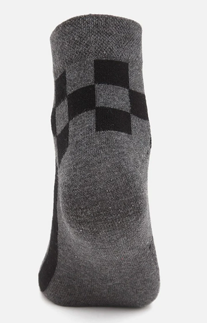 Underjeans Pack Of 2 Men Anthra Ankle Length Socks - Image 4