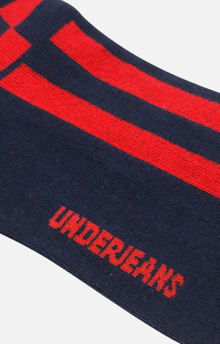 Underjeans Pack Of 2 Men Navy Ankle Length Socks - Image 5