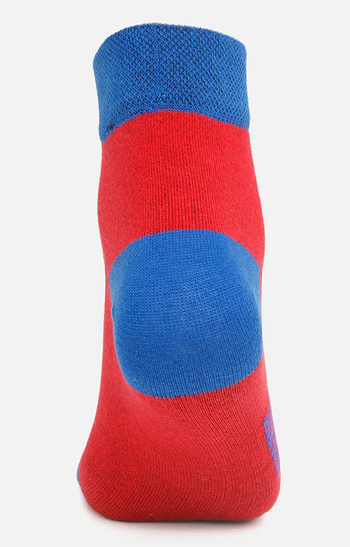 Underjeans Pack Of 2 Men Red Blue Ankle Length Socks - Image 4