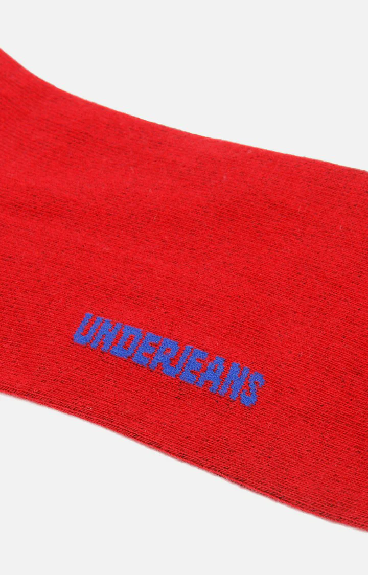 Underjeans Pack Of 2 Men Red Blue Ankle Length Socks - Image 5