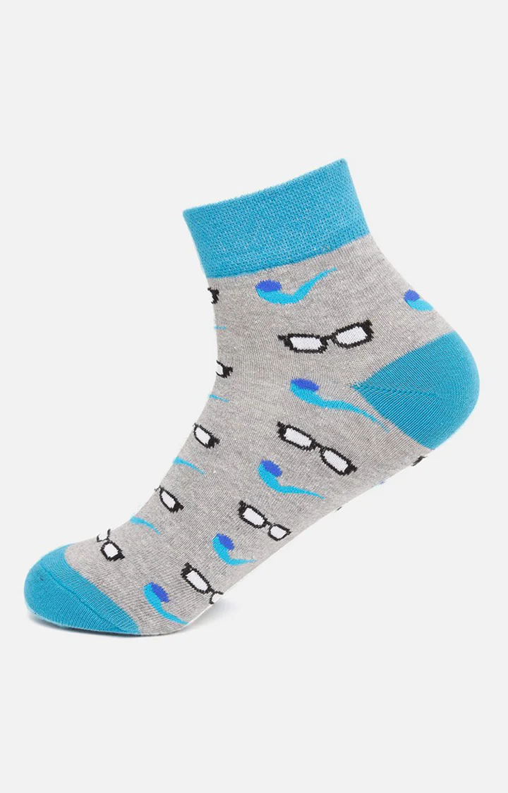 Underjeans Pack Of 2 Men Grey Ankle Length Socks - Image 2