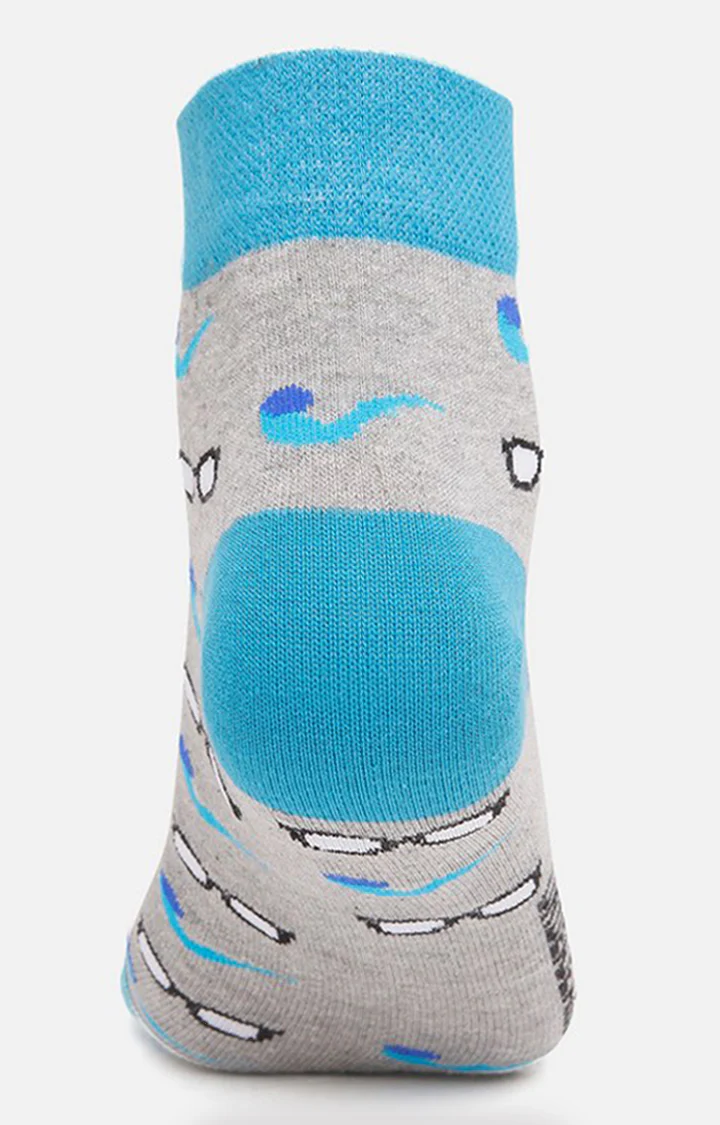 Underjeans Pack Of 2 Men Grey Ankle Length Socks - Image 4