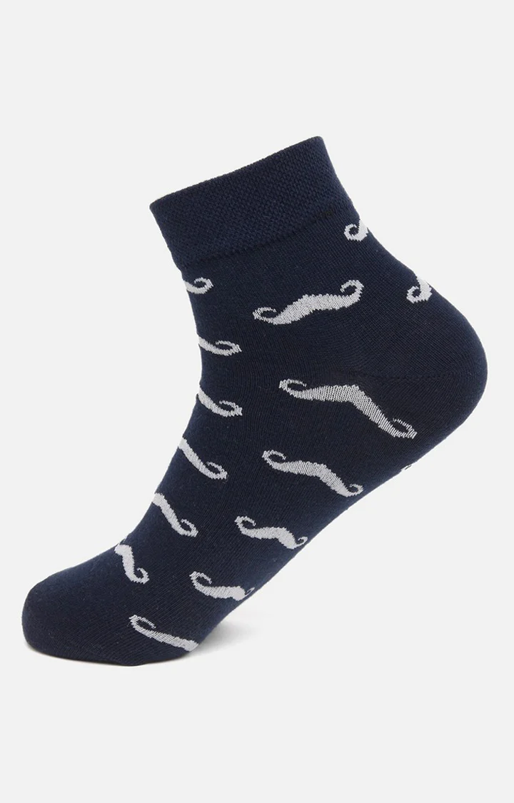 Underjeans Pack Of 2 Men Navy Ankle Length Socks - Image 2