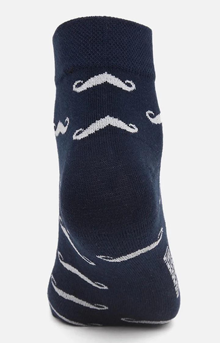 Underjeans Pack Of 2 Men Navy Ankle Length Socks - Image 4