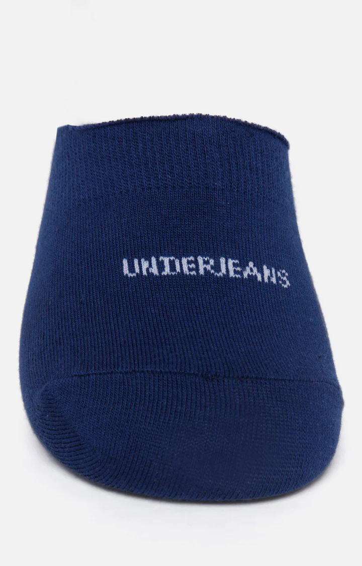 Underjeans Pack Of 2 Men Navy No Show Socks - Image 2