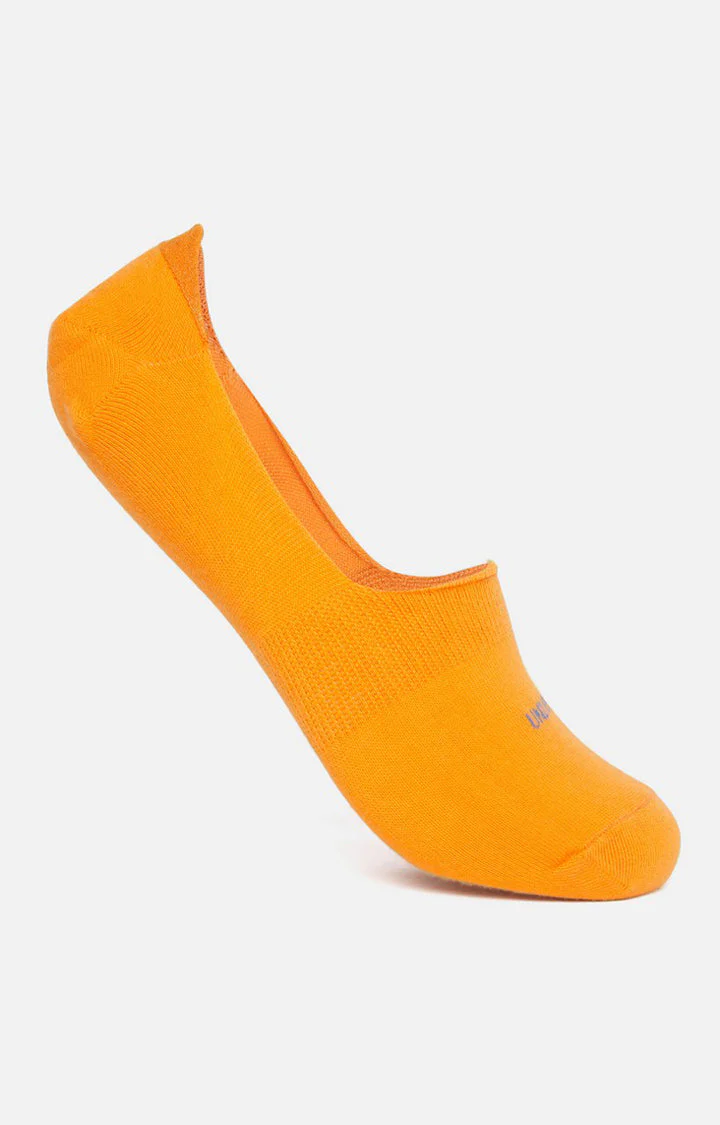 Underjeans Pack Of 2 Men Orange No Show Socks - Image 4
